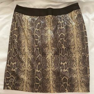 The Limited Sequin Python Snake Pencil Skirt - Size 12